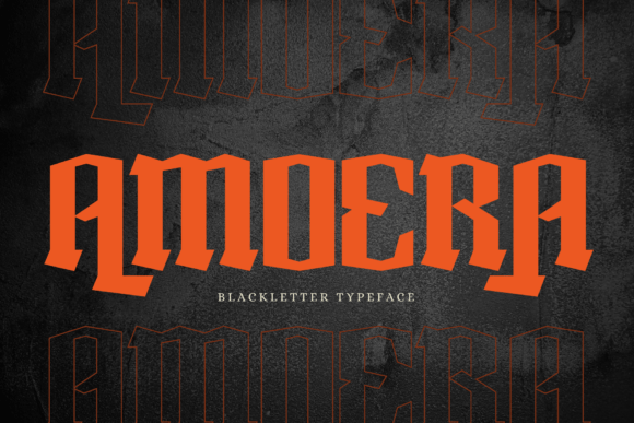 Amoera: A Gothic Blackletter Font That Elevates Real Branding