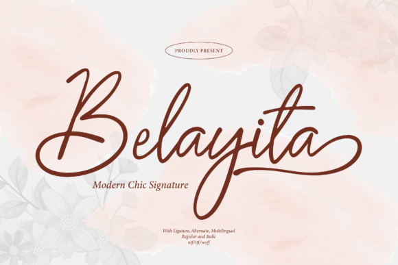 Belayita: A Handwritten Font That Feels Like a Quiet Conversation