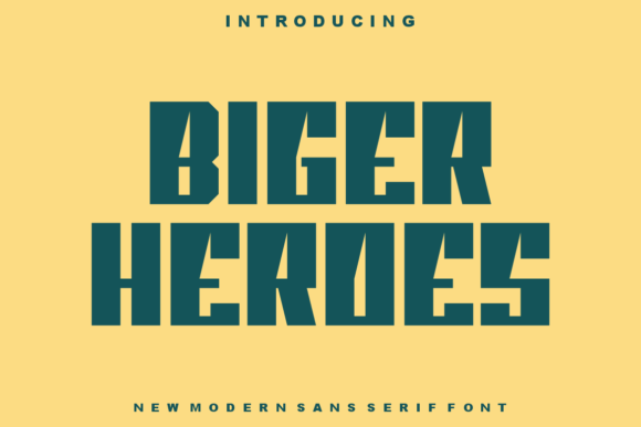 Biger Heroes Font: Bold Branding for Small Businesses