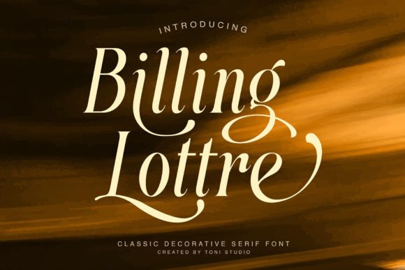 Billing Lottre: A Serif Font for Quiet Confidence in Editorial Design