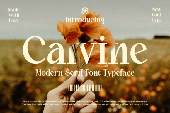 Calvine: A Modern Serif Typeface for Thoughtful Publishing
