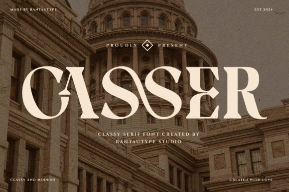 Casser: A Feminine Serif Font for Elegant Digital Branding