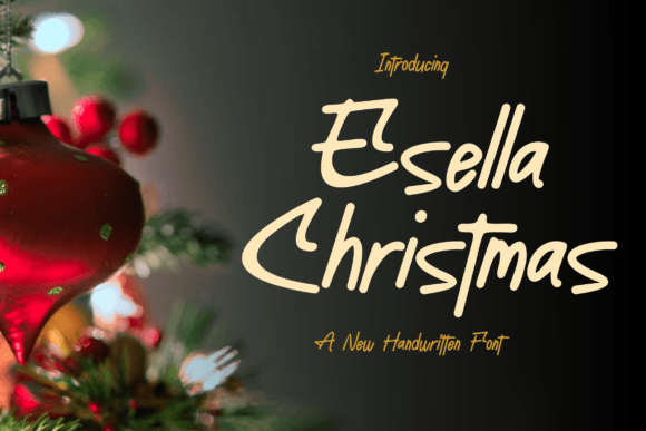 Esella Christmas: A Bold Display Font That Cuts Through the Feed