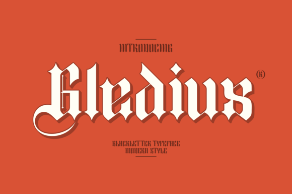 Gledius: A Modern Blackletter Font for Handmade Brands