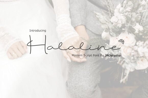 Halaline: A Refined Script Font for Thoughtful Branding