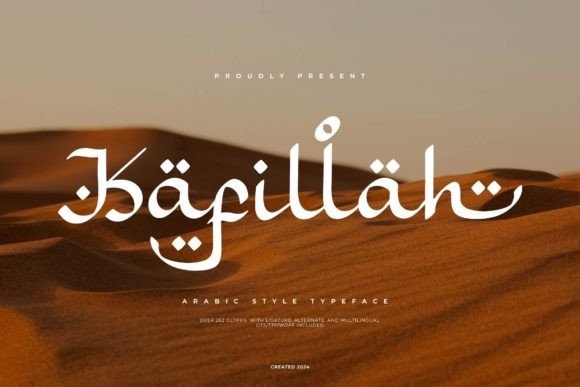 Kafillah: An Elegant Arabic Script Font for Digital Design