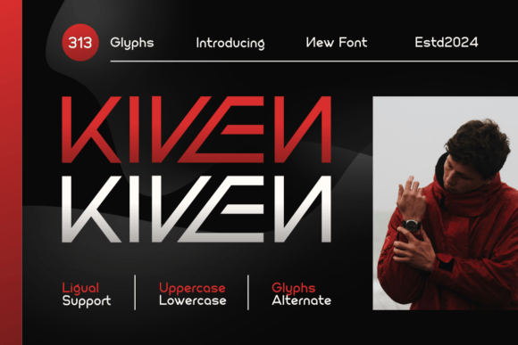 Kiven: A Modern Sans Serif Display Font for Real Branding Work