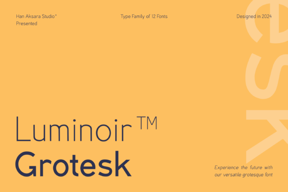 Luminoir Grotesk: A Modern Sans Serif Typeface for Digital Clarity & Charm