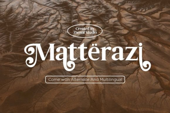 Matterazi: A Serif Font That Breathes Quiet Confidence