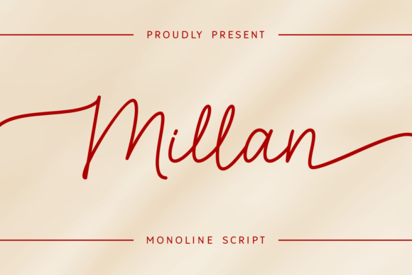 Millan: A Monoline Script Font That Breathes Quiet Confidence