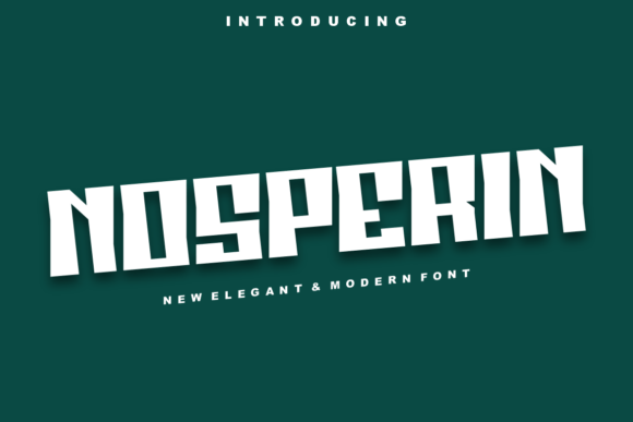 Nosperin: A Bold, Modern Sans Serif Font for Digital Branding
