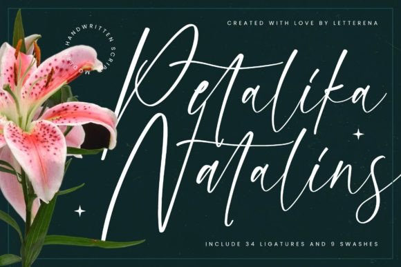 Petalika Natalins: A Luxury Script Font for Handmade Charm