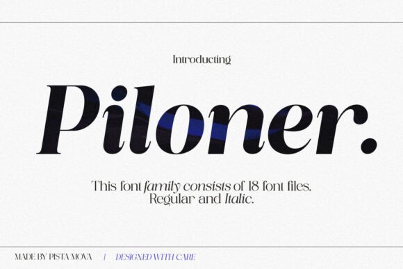 Piloner: A Modern Serif Font That Elevates Handmade Design