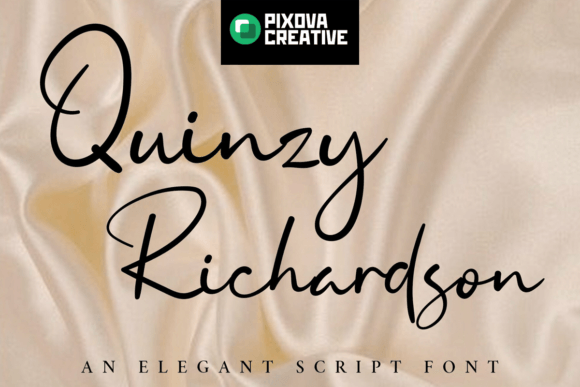 Quinzy Richardson: A Hand-Crafted Script Font That Elevates Your Makes