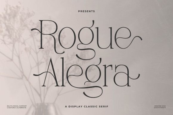 Rogue Alegra: A Serif Font That Commands Attention