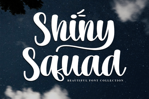 Shiny Squad: A Modern Script Font for Digital Brand Impact