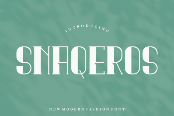 Snaqeros: A Bold Serif Display Font for Digital Impact
