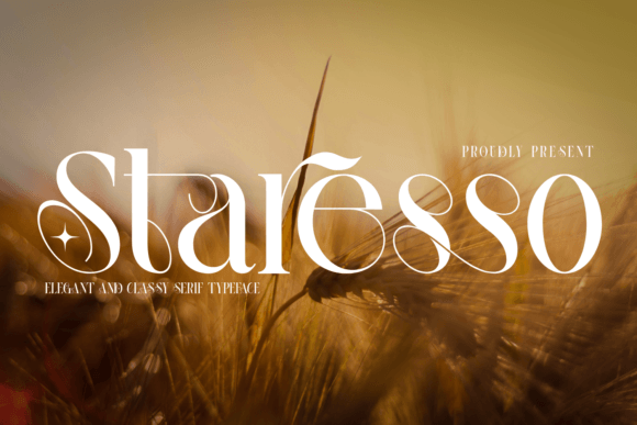 Staresso: A Luxe Serif Font That Elevates Digital Branding