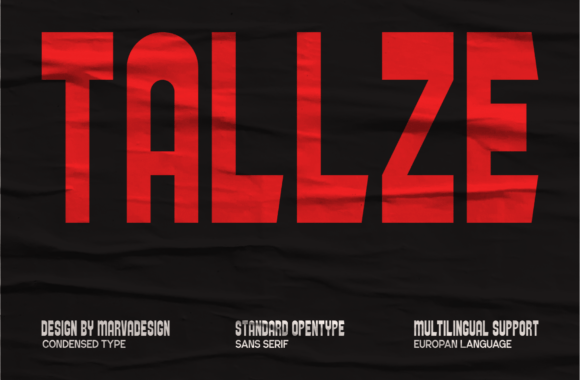 Tallze: A Bold, Condensed Sans Serif for Impactful Web Headlines