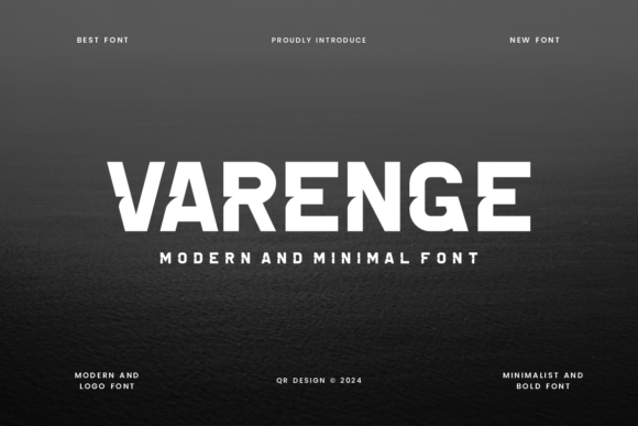 Varenge: A Modern Sans Serif Display Font for Makers