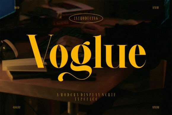Voglue: A Serif Font That Feels Like Hand-Picked Blooms