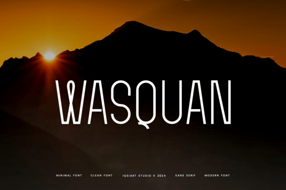 Wasquan: A Clean Sans Serif Font for Minimalist Branding