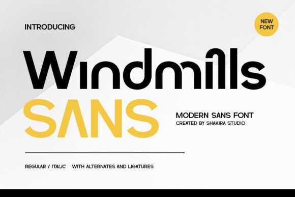 Windmills: A Modern Sans Serif Font for Handmade Charm